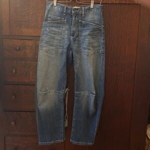 Nili Lotan Shon Barrel Leg Denim